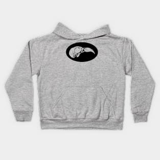 Plain Parrot Skull Kids Hoodie